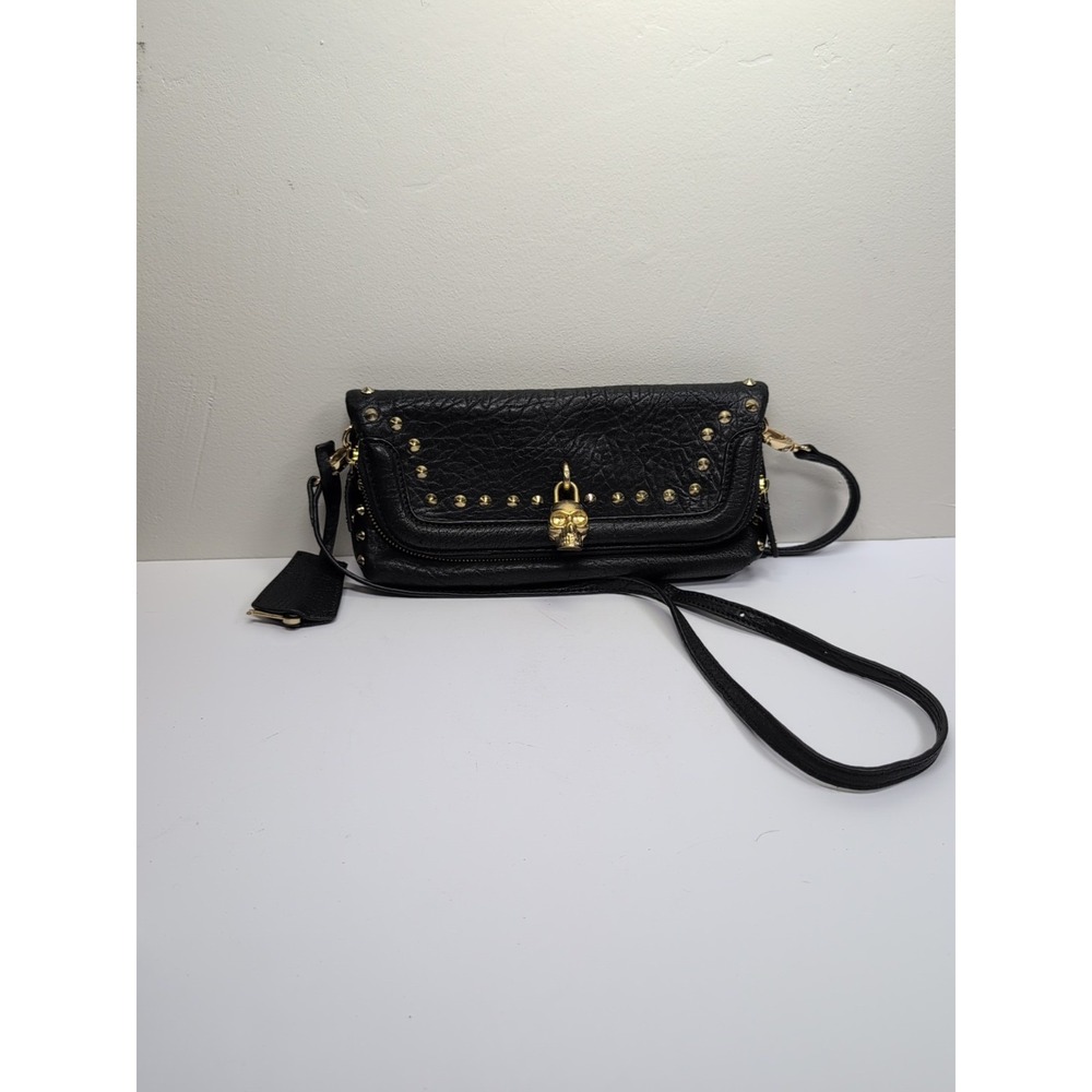 Alexander McQueen Skull Gold Studded crossbody bag